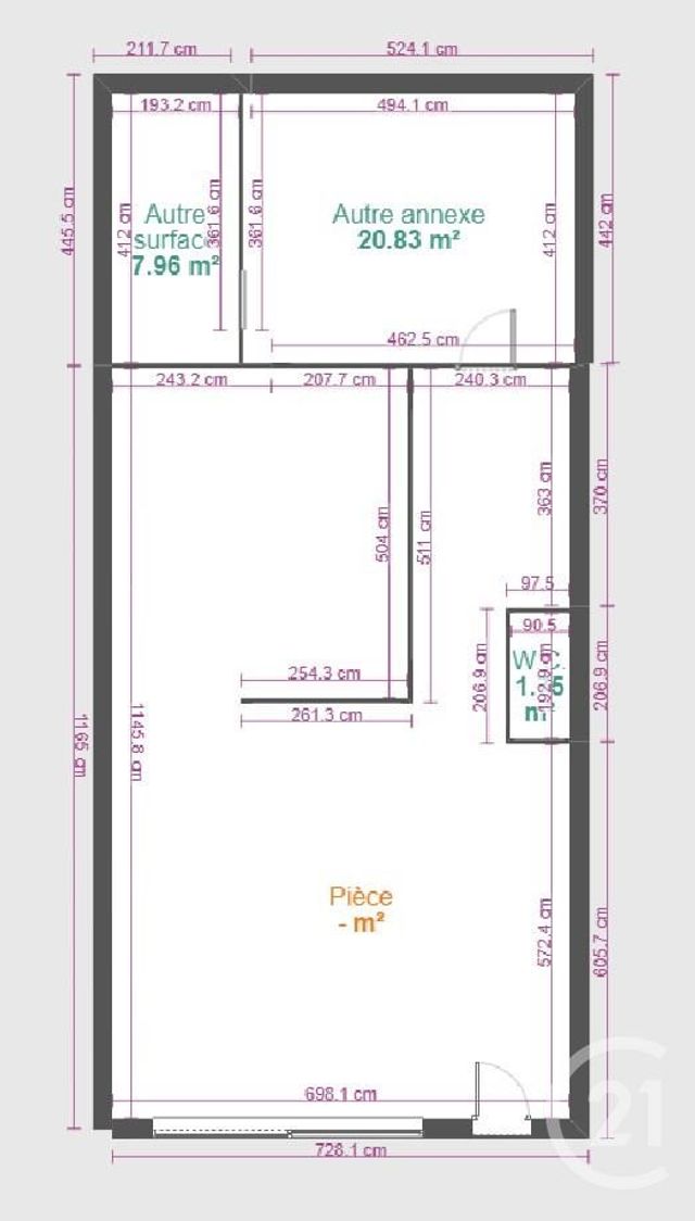 divers à louer - 60.0 m2 - BEZIERS - 34 - LANGUEDOC-ROUSSILLON - Century 21 Comminges Immobilier