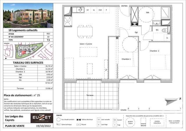 Appartement T3 à vendre - 3 pièces - 67.61 m2 - AGDE - 34 - LANGUEDOC-ROUSSILLON - Century 21 Comminges Immobilier